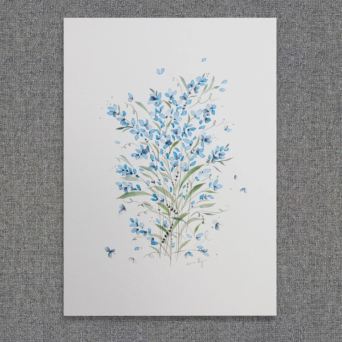 Original Watercolour Floral Painting - Image 2