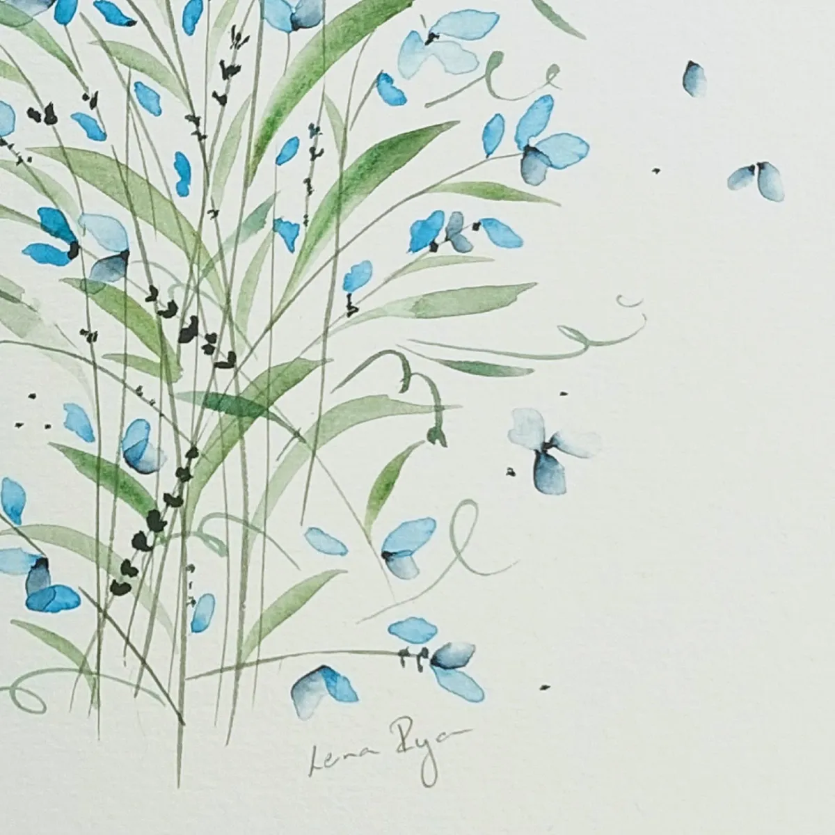 Original Watercolour Floral Painting - Image 3
