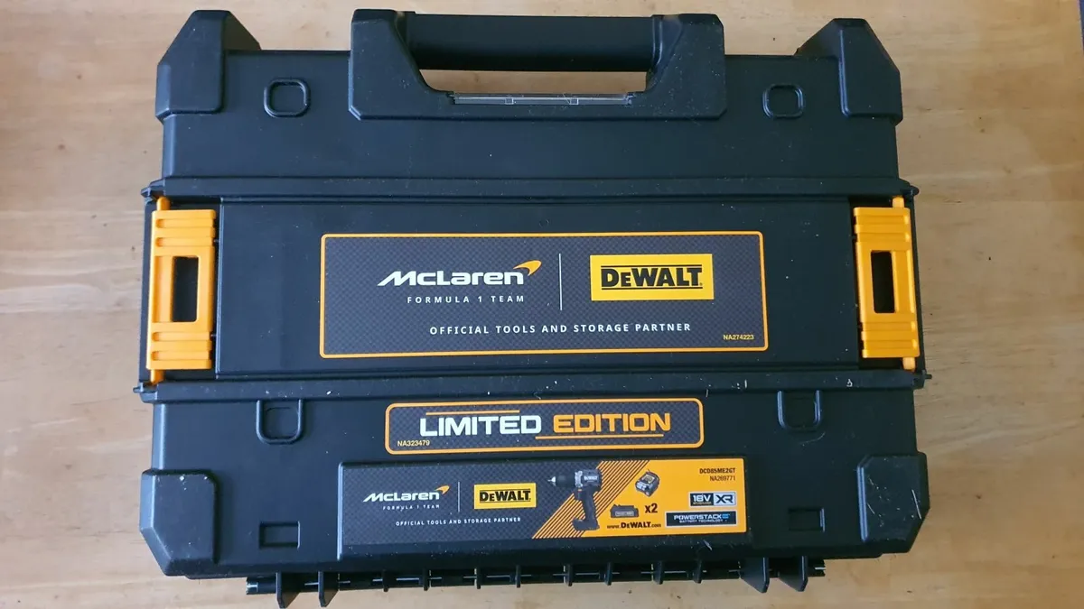 DeWalt McLaren Brushless Hammer Drill kit - Image 1