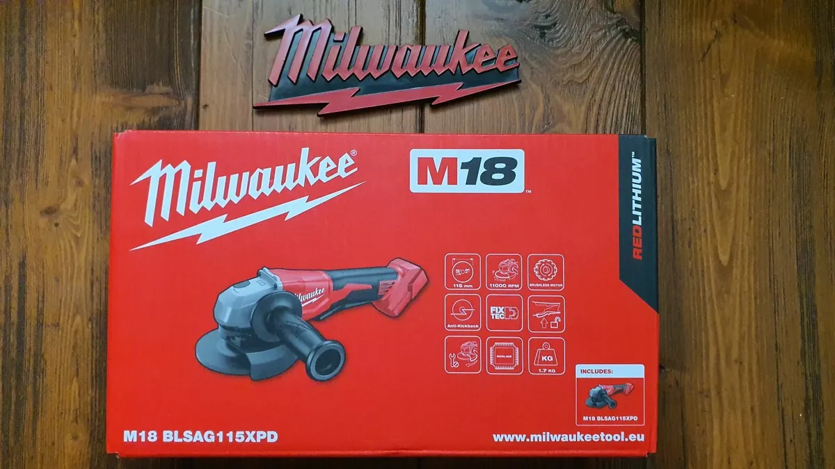 Milwaukee M18 Brushless Angle Grinder - Image 1