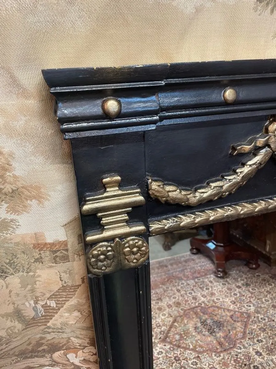 Large Regency Design Carved Overmantle Mirror - Image 2