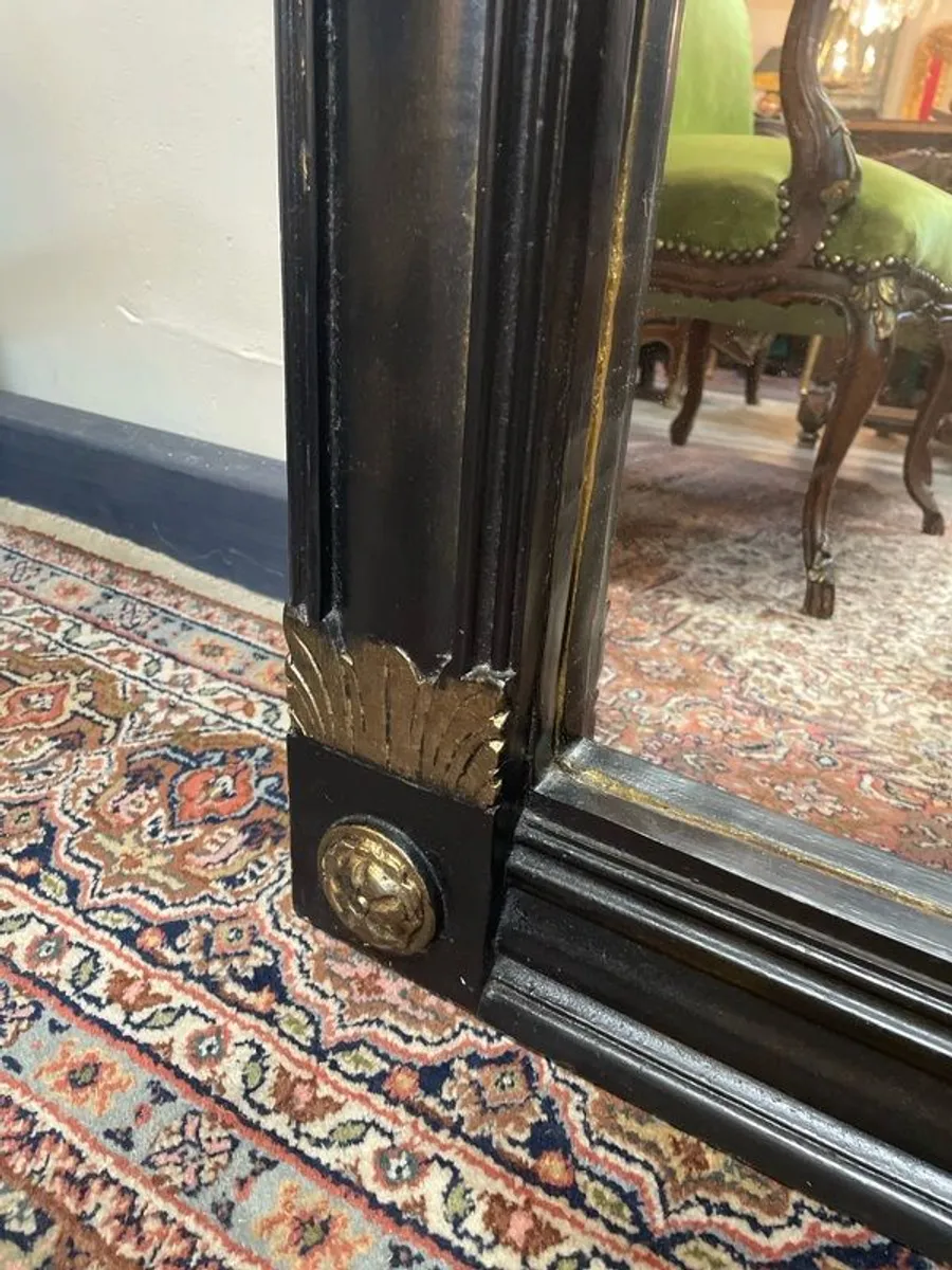 Large Regency Design Carved Overmantle Mirror - Image 4