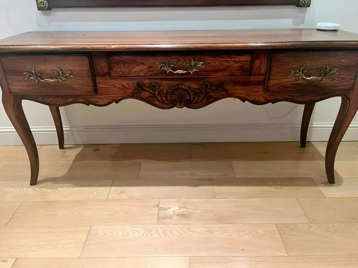 CLEARANCE: MOISSONNIER Regency style console table - Image 1