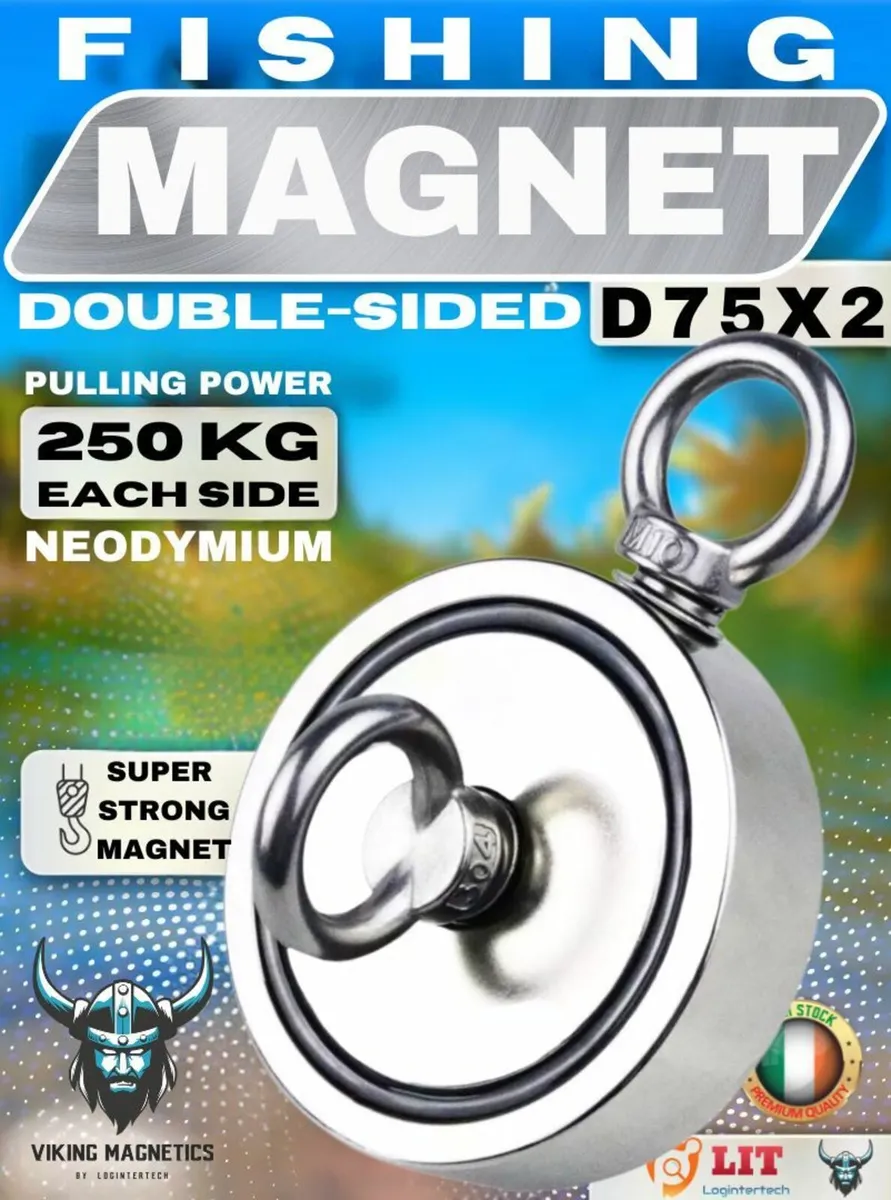 Monster Strong Double Sided Magnet Fishing Kit D75 - Image 1