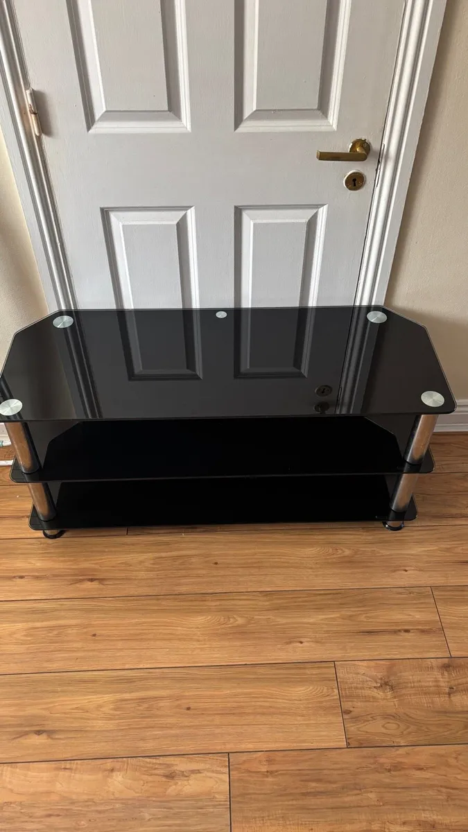 Black glass Tv unit - Image 3