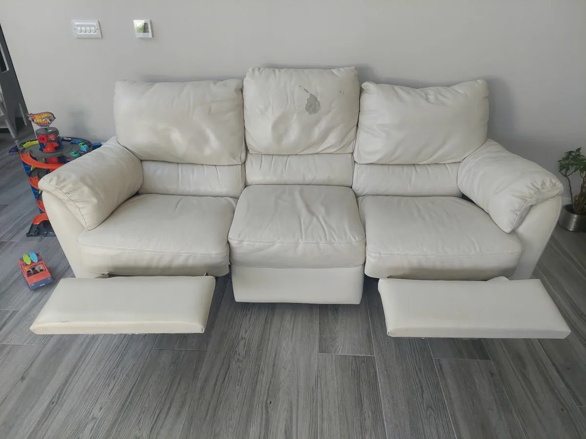 Natuzzi Edition Real Leather 3 seater Sofa - Image 2