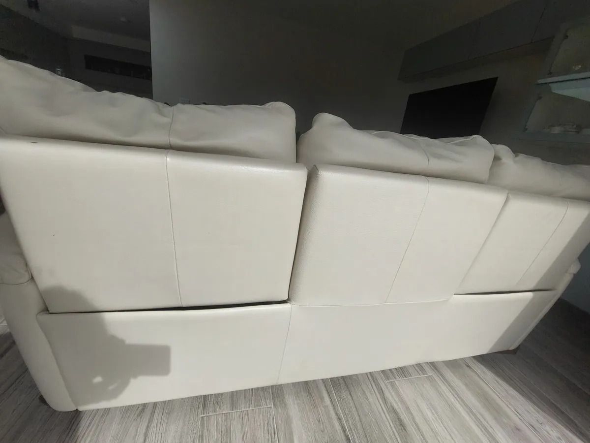 Natuzzi Edition Real Leather 3 seater Sofa - Image 3