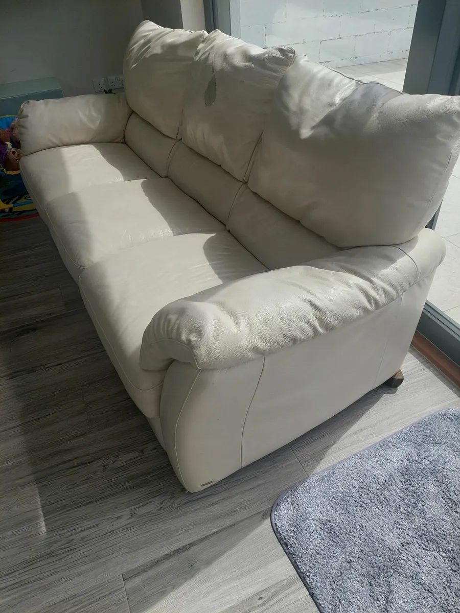Natuzzi Edition Real Leather 3 seater Sofa - Image 4