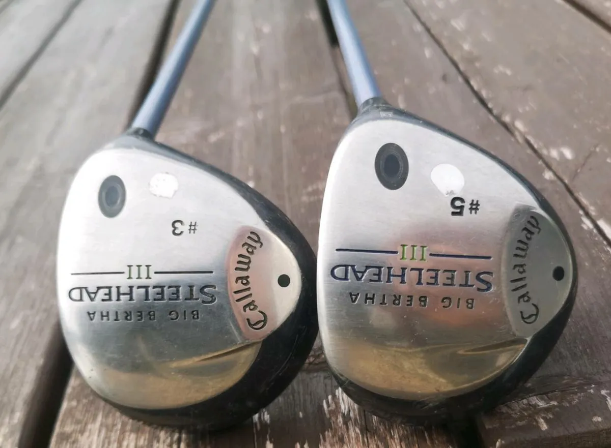 Ladies Callaway Big Bertha Steelhead iii 3&5 wood - Image 1