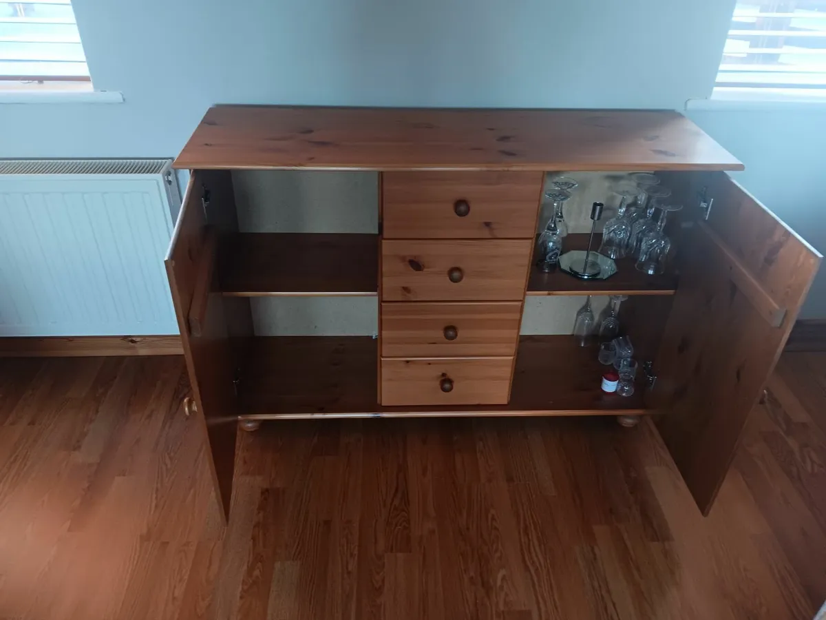 Coffee table, Cabinet & Lamp - Image 2