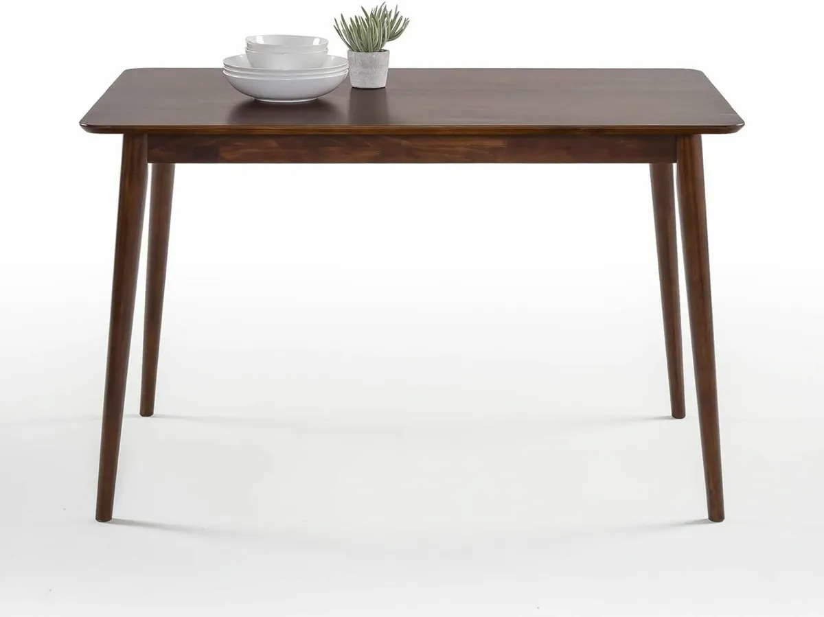 120x75x74cm Wooden Dining Table Kitchen Espresso - Image 1