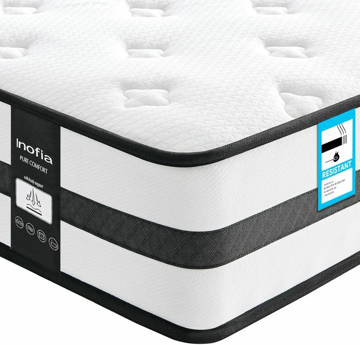 Small Double Mattresses Memory Foam 120x190cm - Image 1