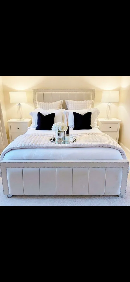 Double bumber bed frame with Mattress included - Image 2
