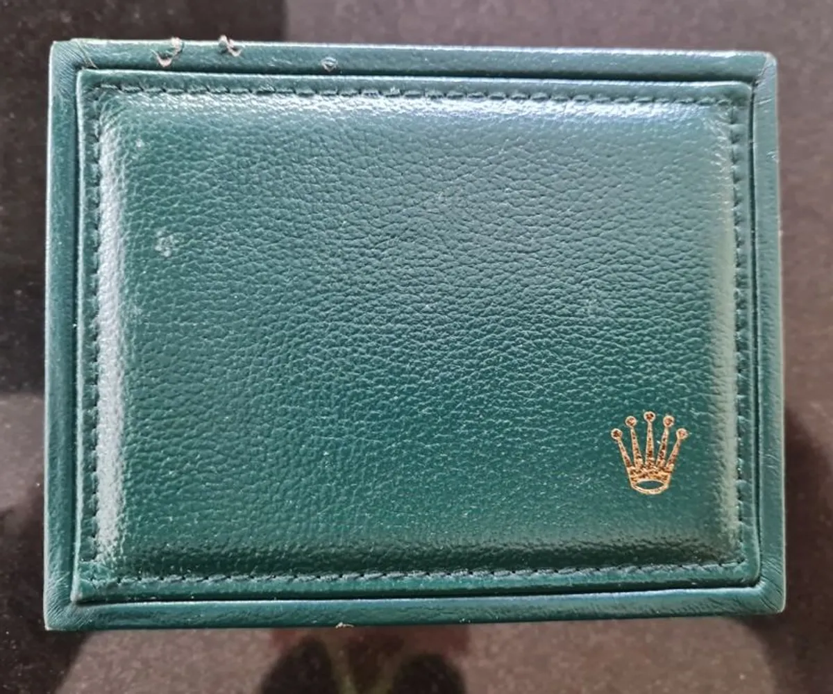 Vintage Genuine Rolex 12,00,71 Watch Empty Box & Green Case - Image 3