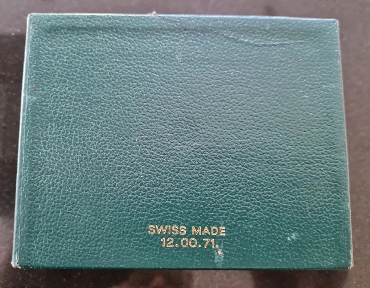 Vintage Genuine Rolex 12,00,71 Watch Empty Box & Green Case - Image 4
