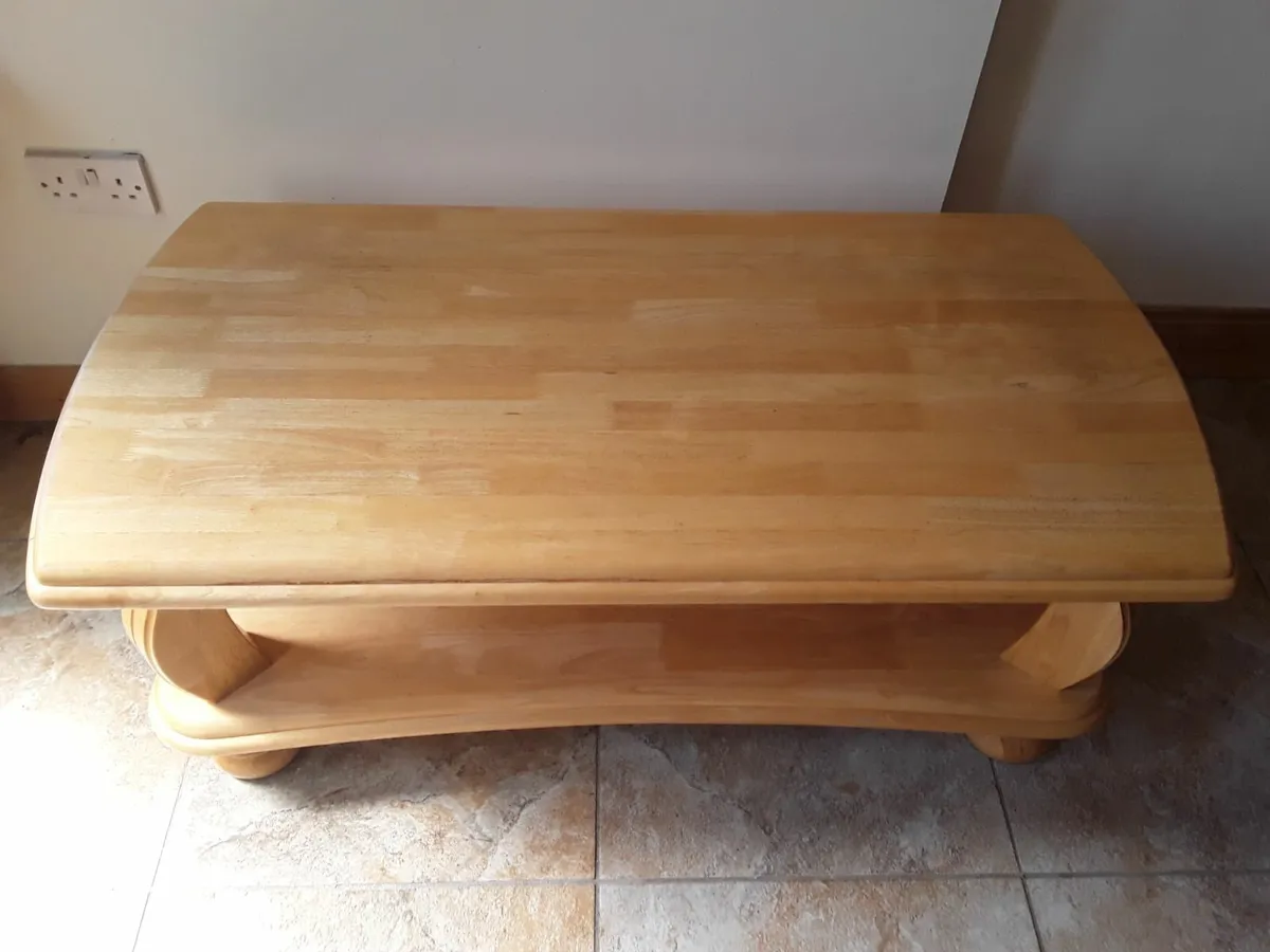 extremely heavy solid wooden as new coffee table - Image 2