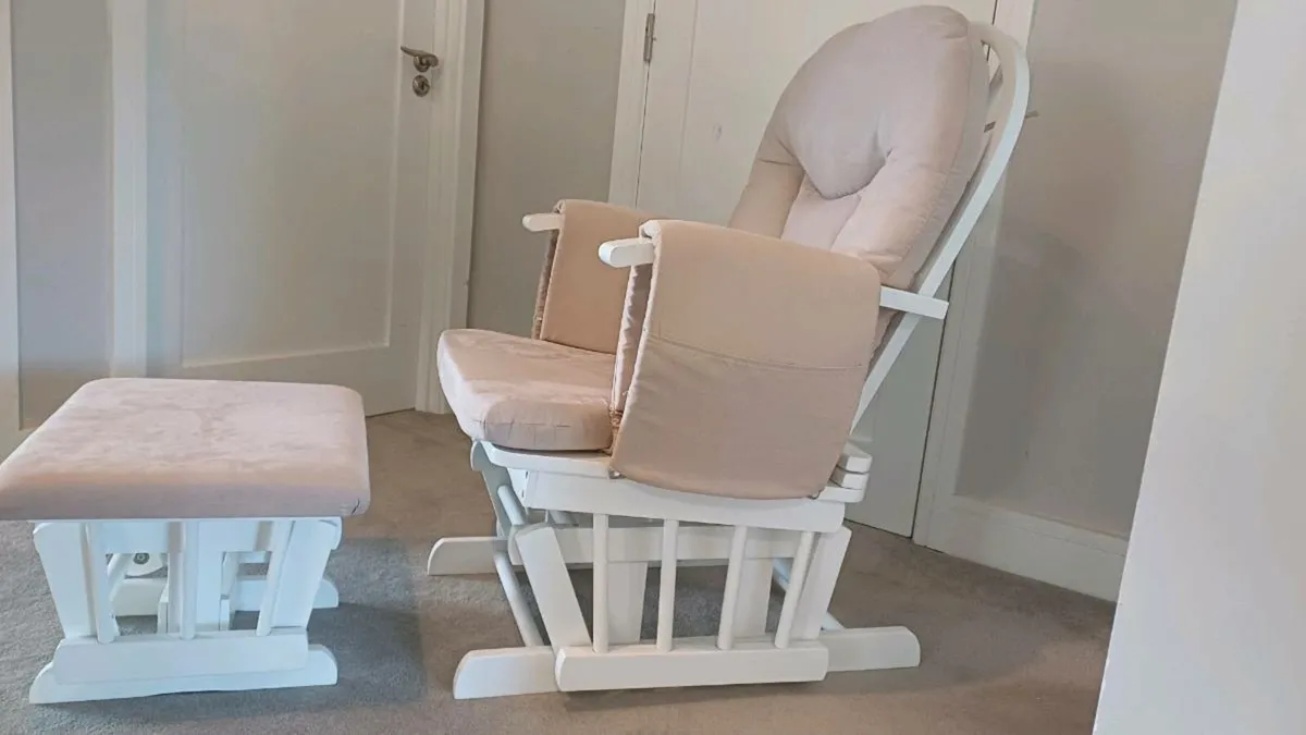 Rocking Chair and Footstool - Image 4