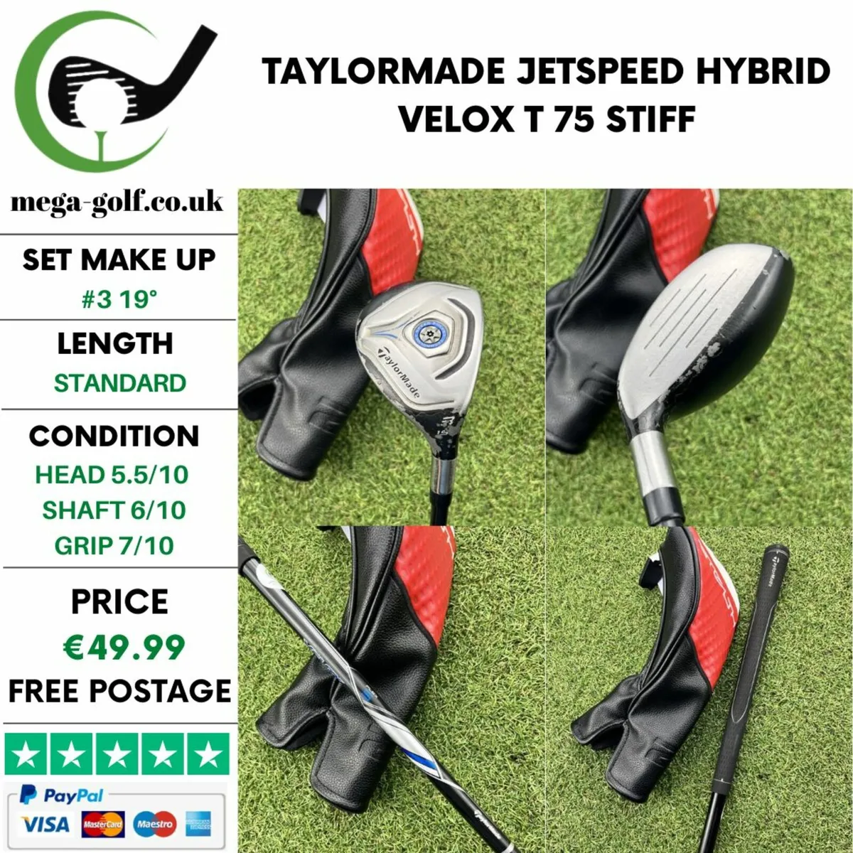 TAYLORMADE JETSPEED HYBRID / #3 19° / STIFF - Image 1