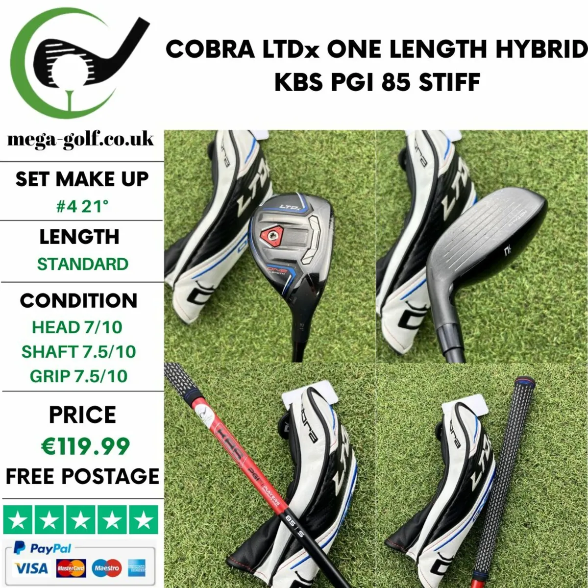 COBRA LTDx ONE LENGTH HYBRID / #4 21° / STIFF - Image 1