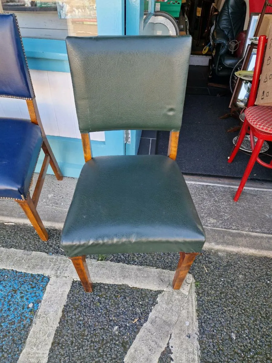 Vintage Style Green Dining Chair - Image 1