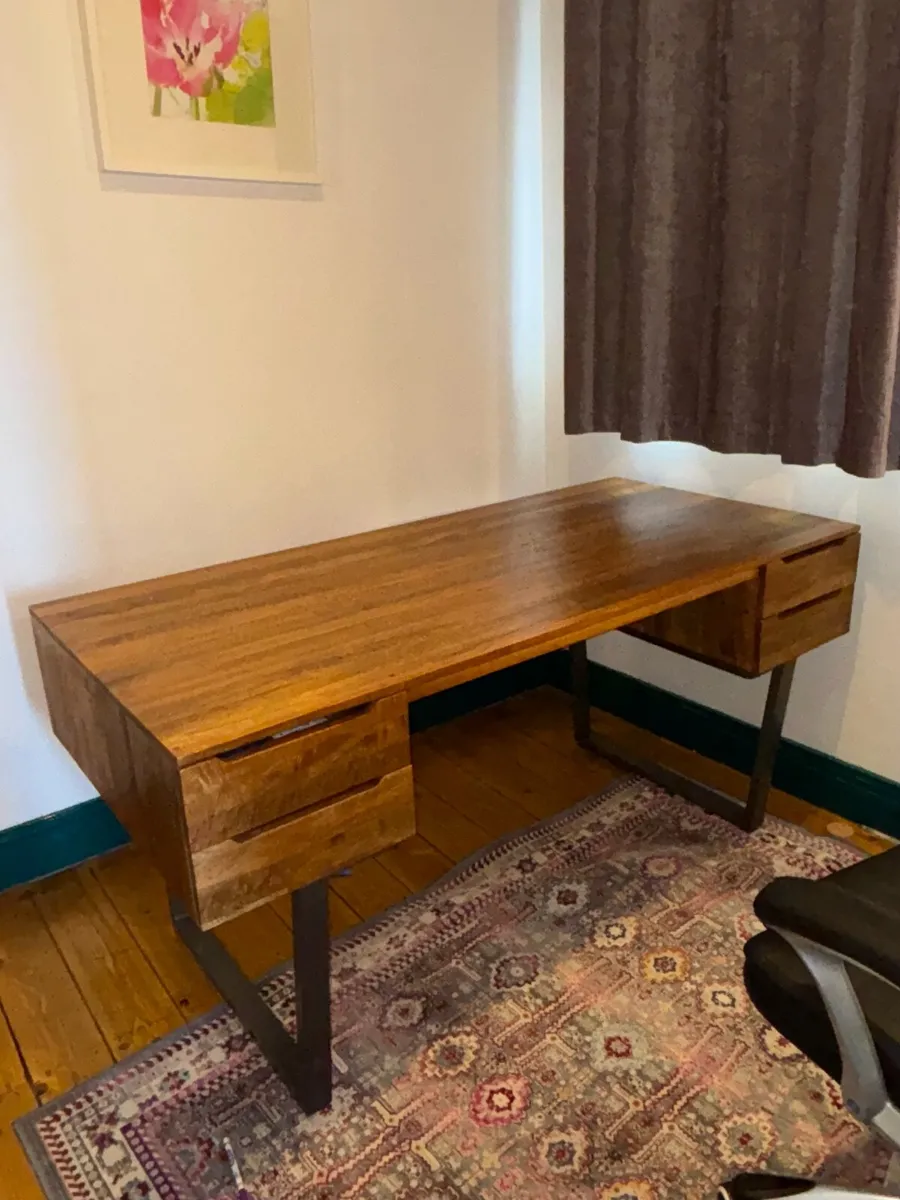 Caseys Wood Desk- needs to go this week!!!! - Image 1