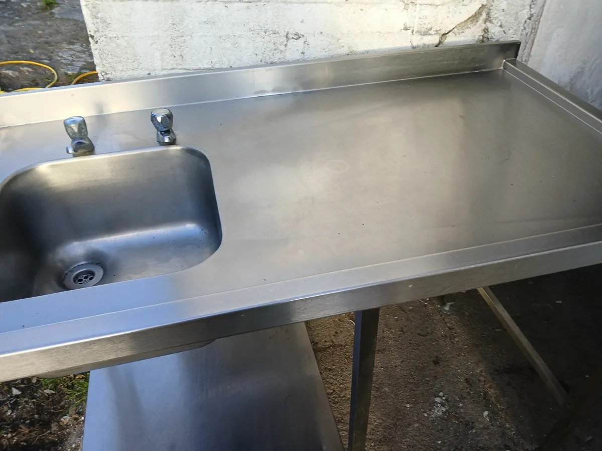 Stainless steel sink unit complete delivered - Image 4