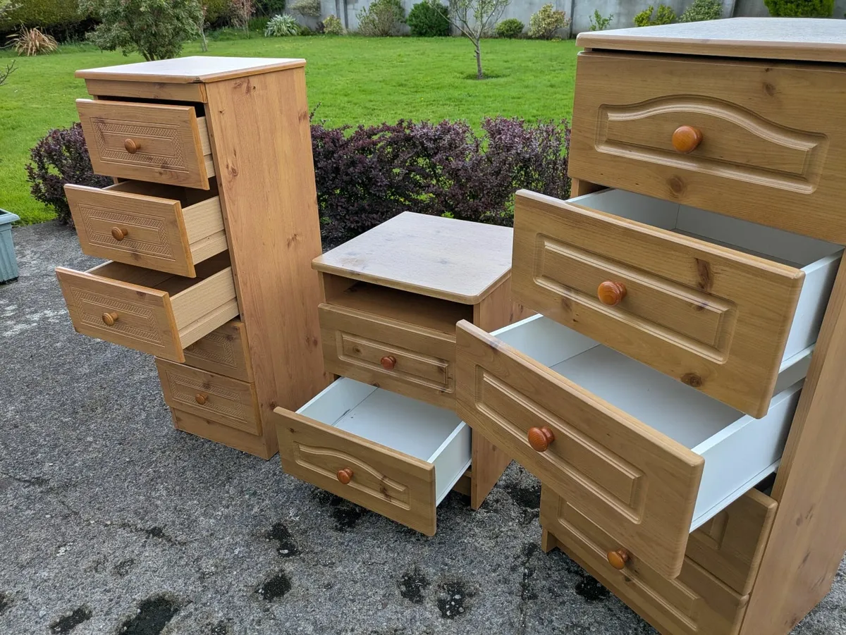 2 Bedroom Chest of Drawers and a Bed Side Locker - Image 2