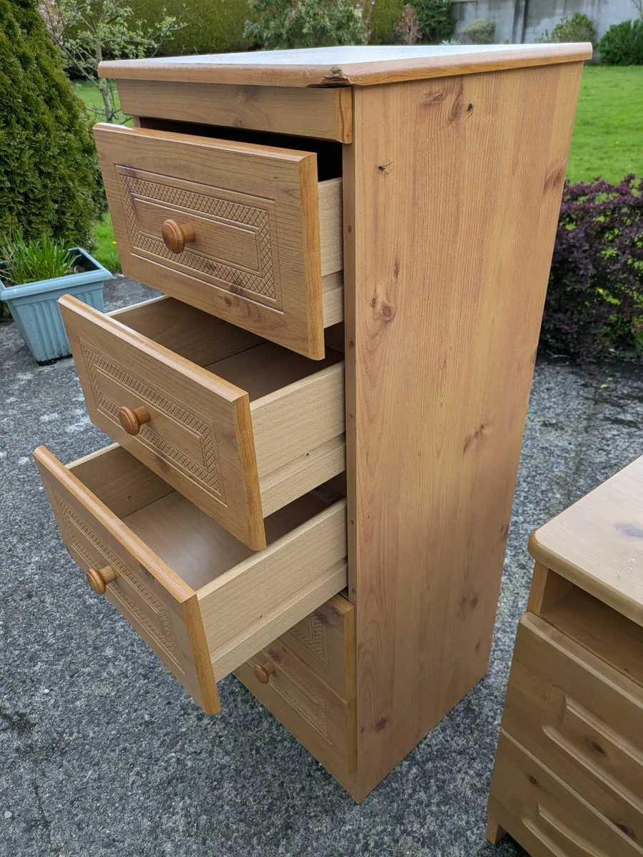 2 Bedroom Chest of Drawers and a Bed Side Locker - Image 4