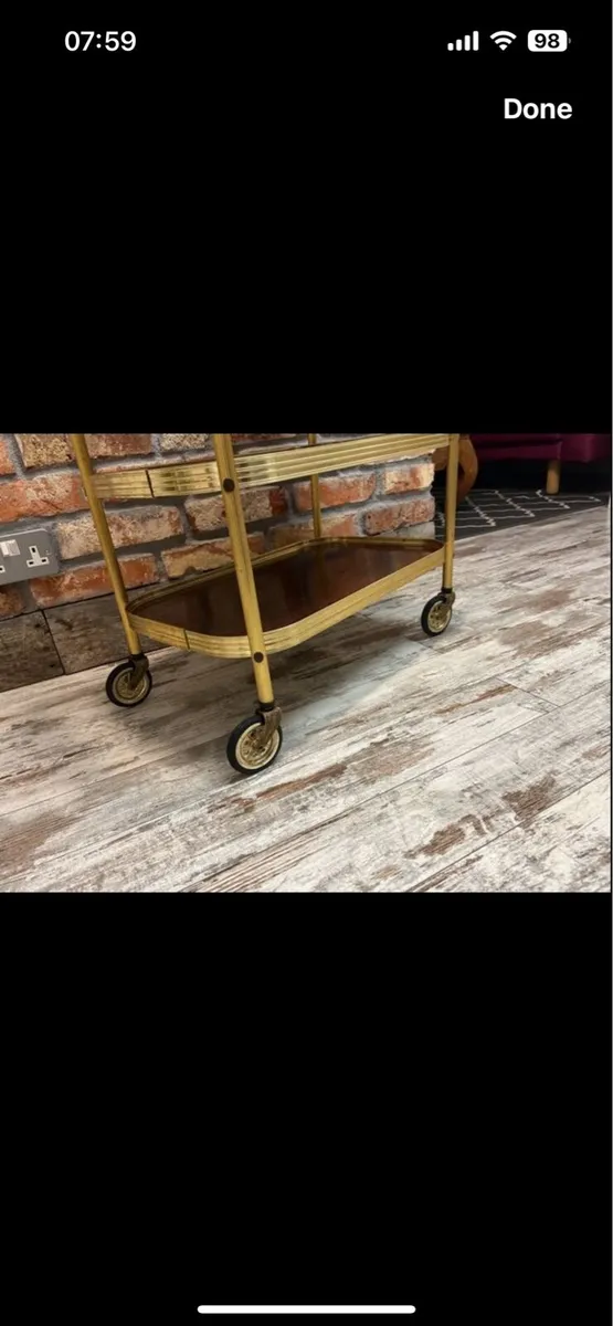 Vintage trolley mid century - Image 3