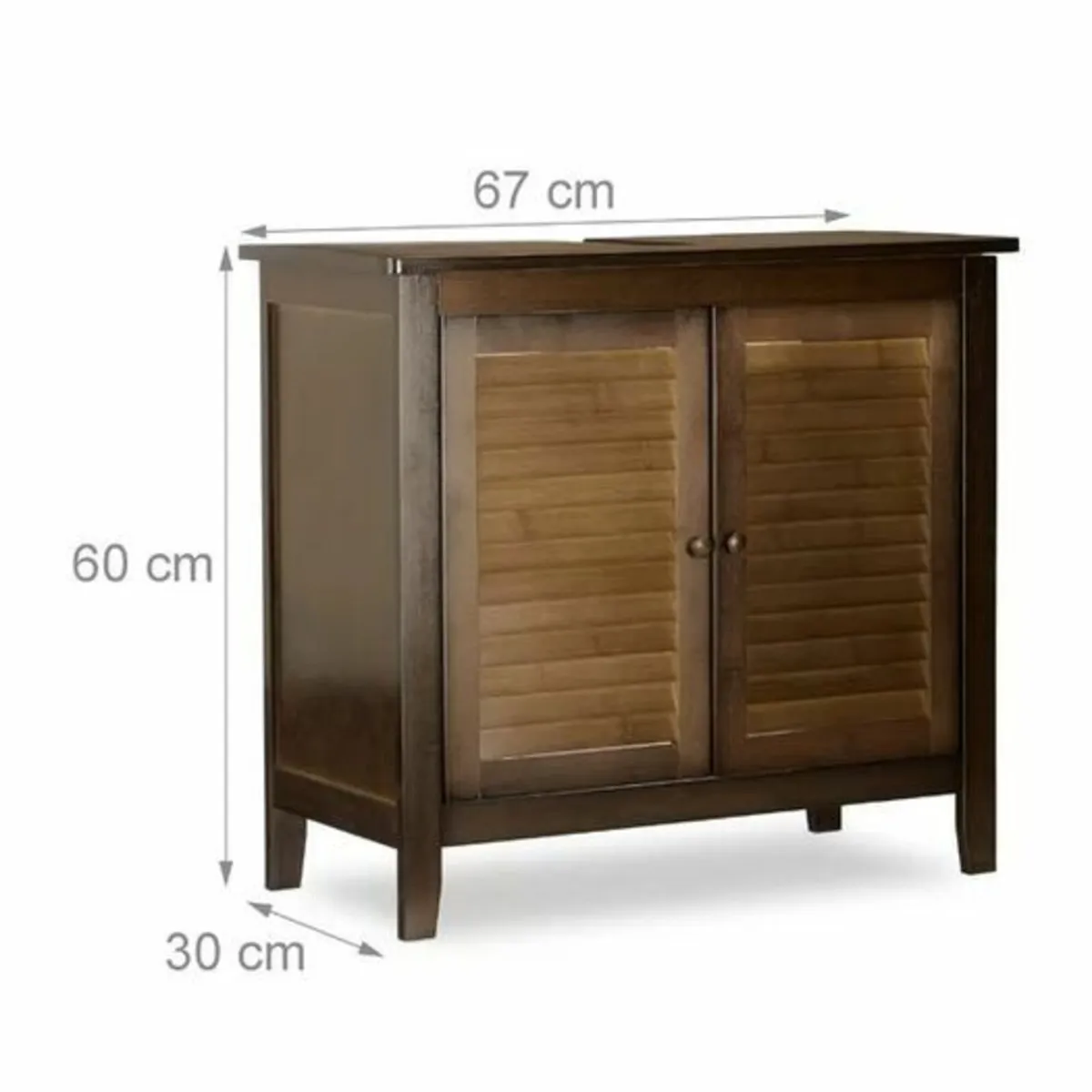 Jasper Bamboo Under Sink 67 x 60cm Under Sink Cabi - Image 3