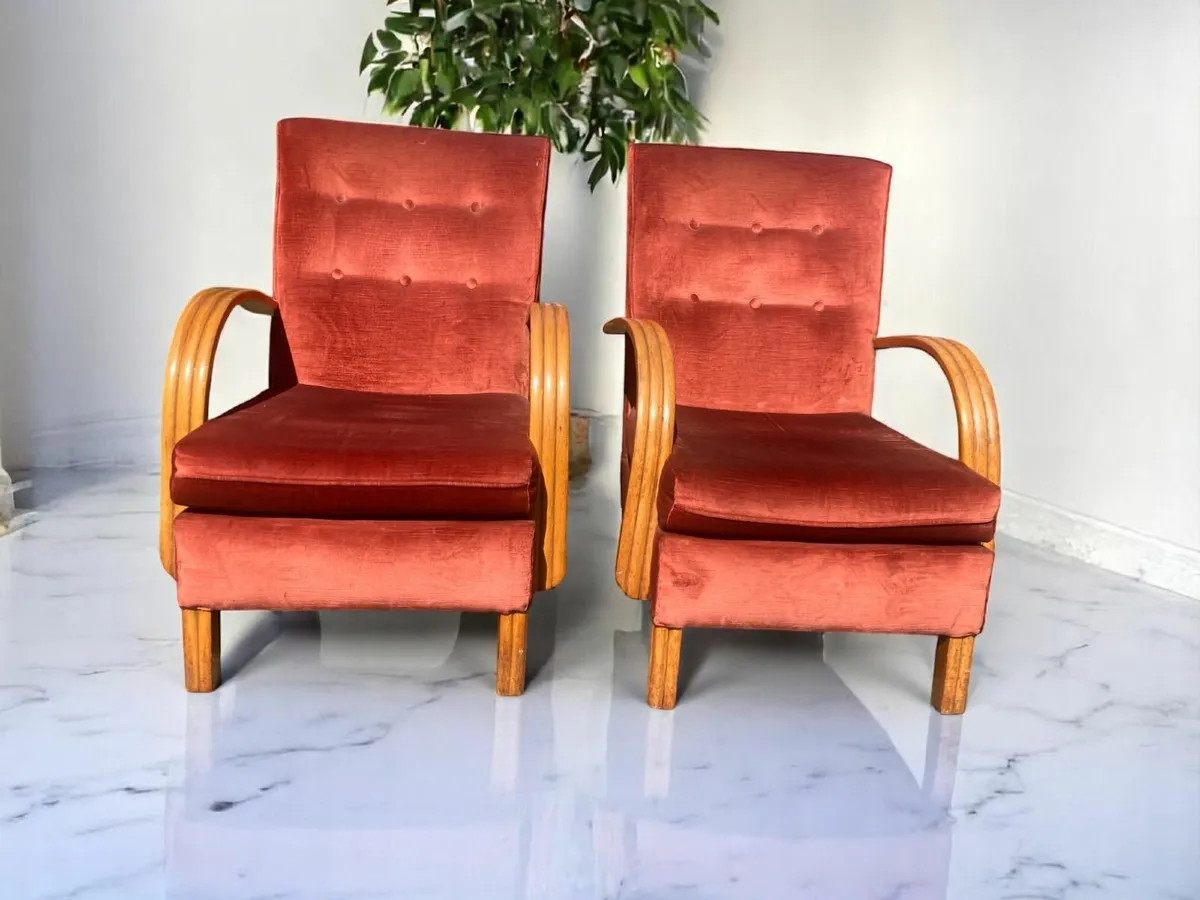 Mid Century Armchairs / Fireside Chairs - Image 2