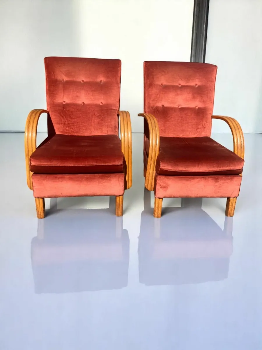 Mid Century Armchairs / Fireside Chairs - Image 3
