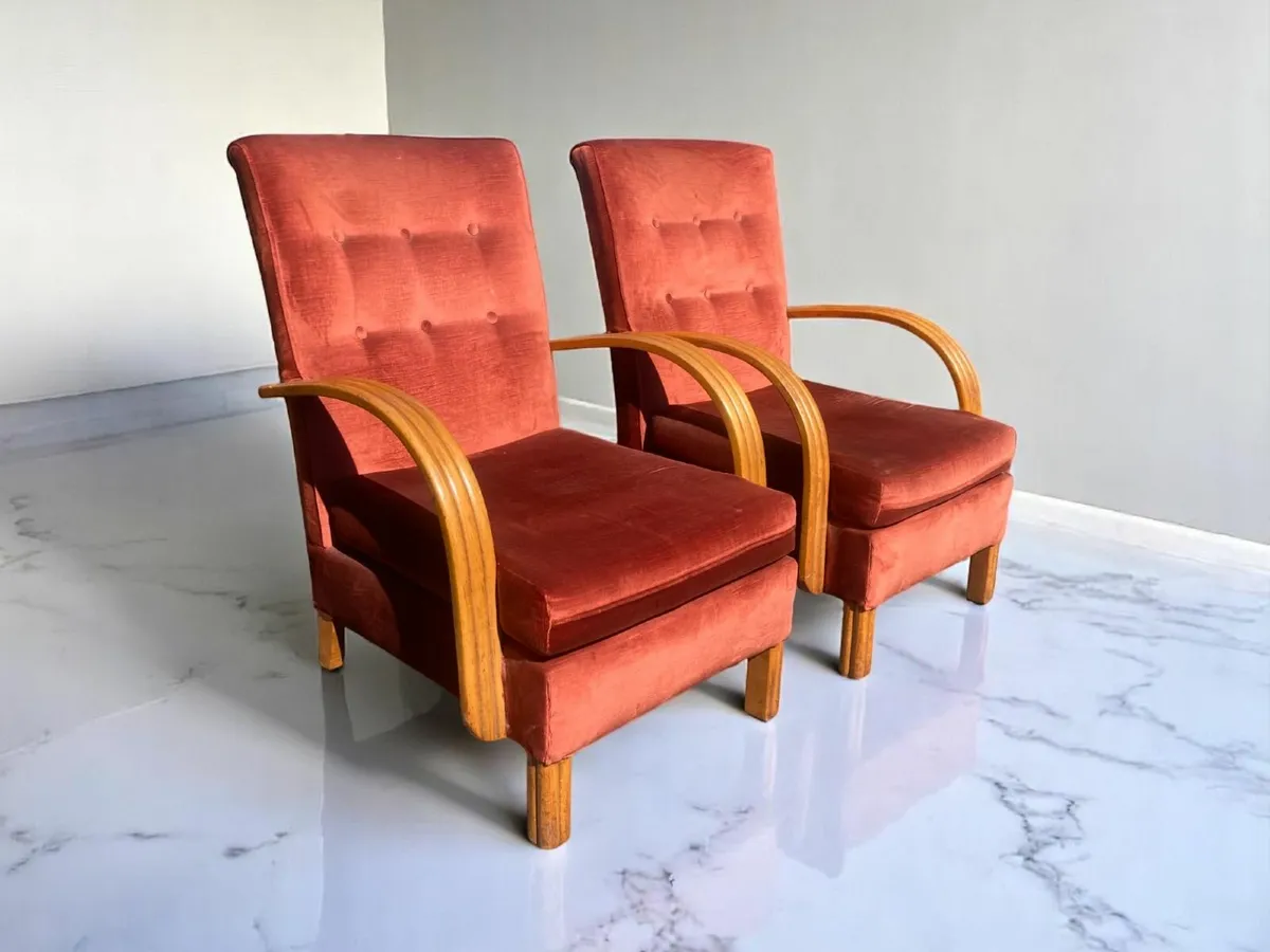 Mid Century Armchairs / Fireside Chairs - Image 4
