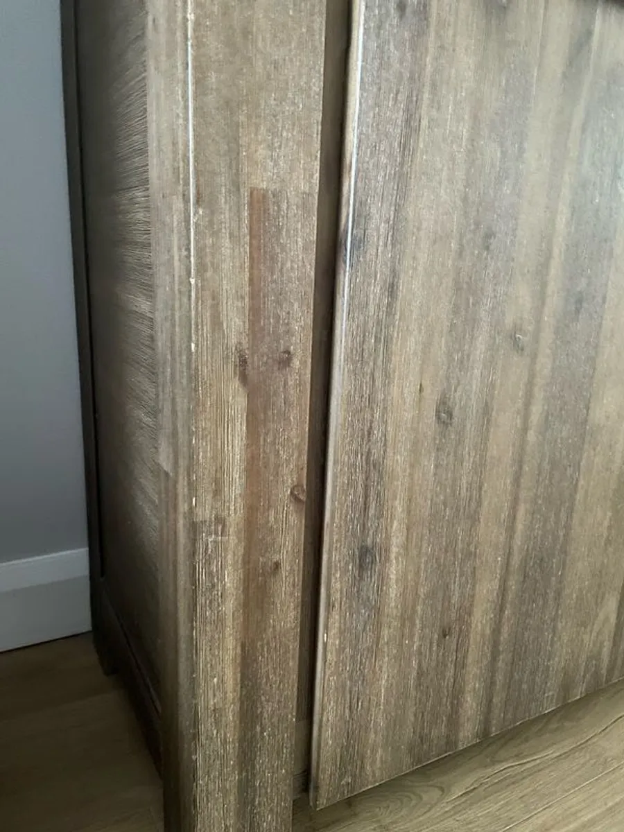 Solid Acacia Wood Cabinet / high board - Image 2