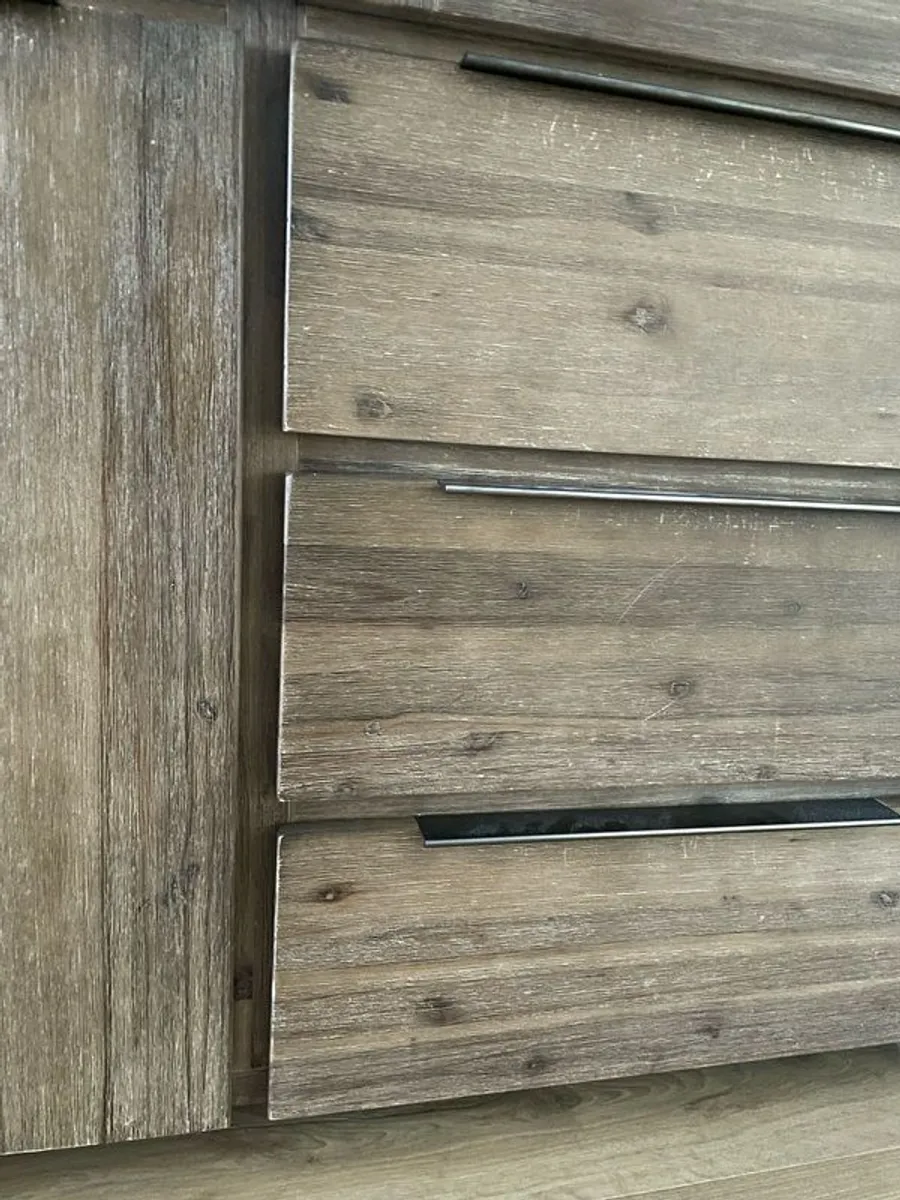 Solid Acacia Wood Cabinet / high board - Image 3