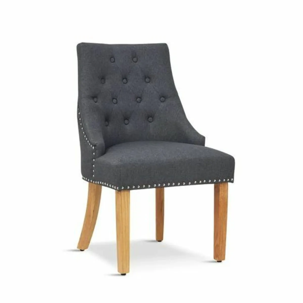 Barhorst Fabric Upholstered Side Chair in Grey - Image 1