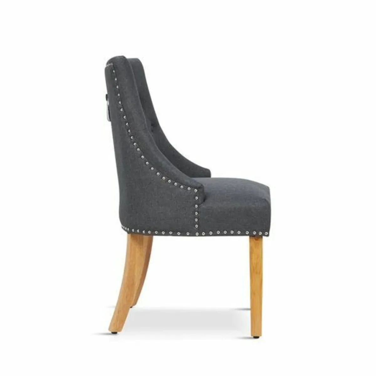 Barhorst Fabric Upholstered Side Chair in Grey - Image 3