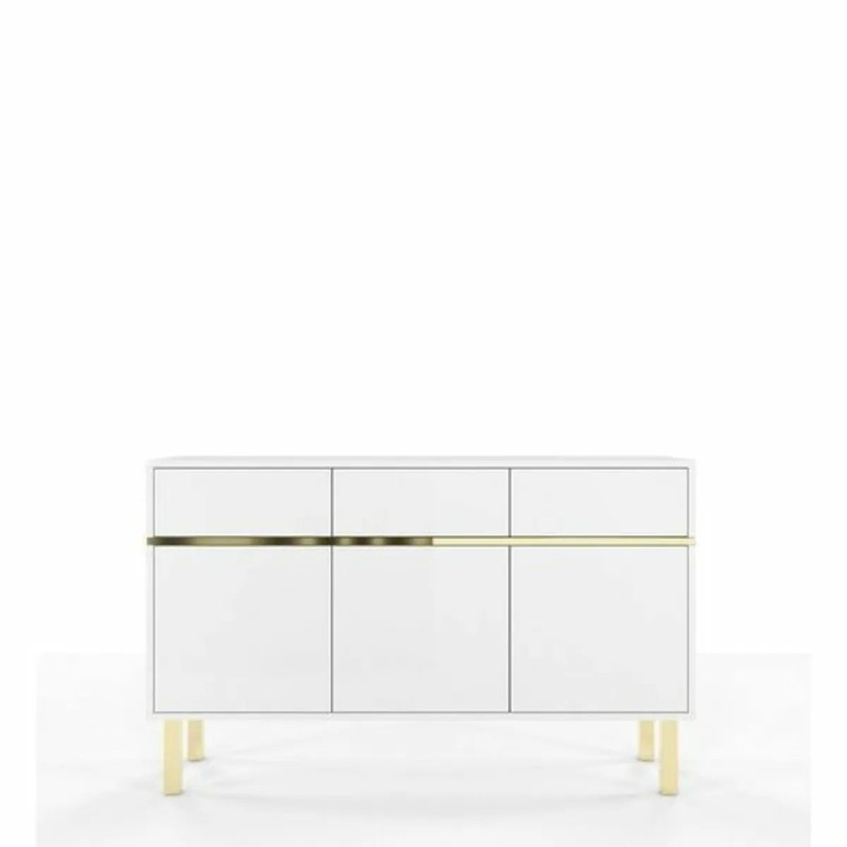 Ouellette 137.5 Cm Wide 3 Drawer Sideboard - Image 2