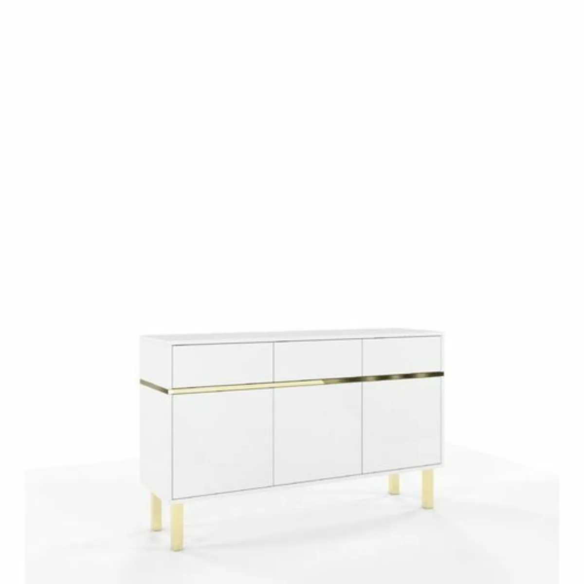 Ouellette 137.5 Cm Wide 3 Drawer Sideboard - Image 3