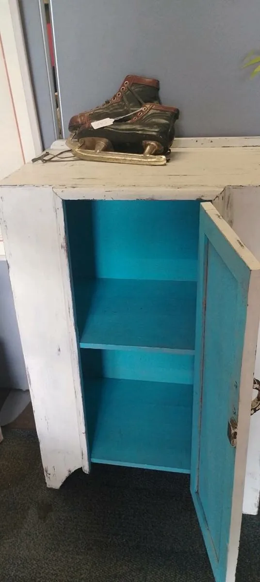Edwardian Era Distressed Style Cupboard - Image 2