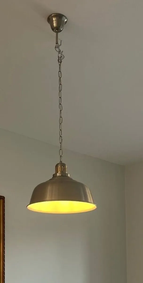 Chrome ceiling lights - Image 1
