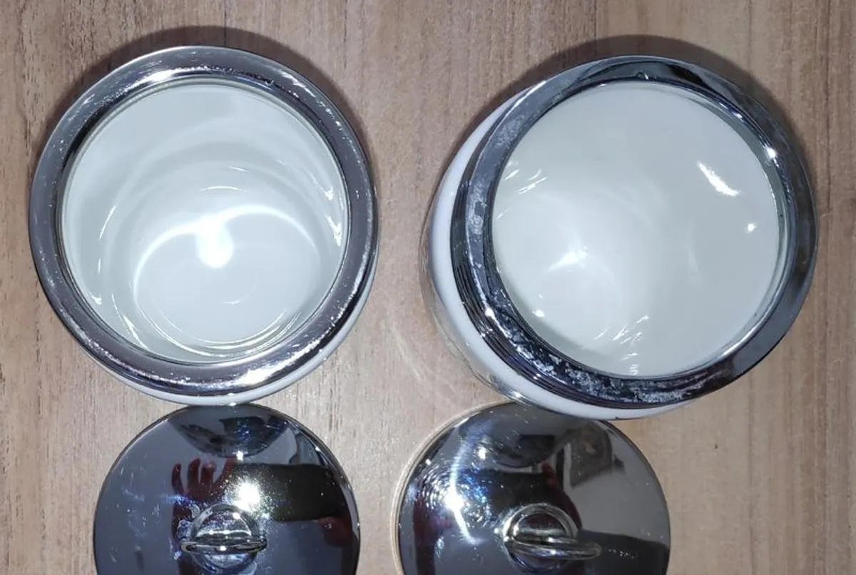 Vintage Royal Worcester double egg coddlers blackberry pattern - Image 2