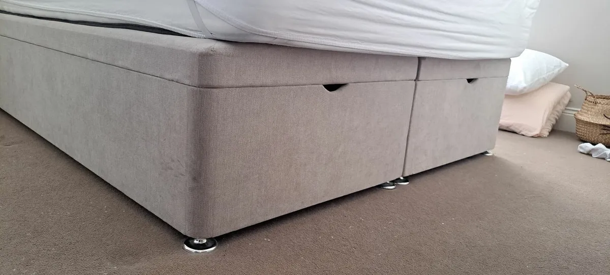 Double Ottoman storage bed & matching headboard - Image 4