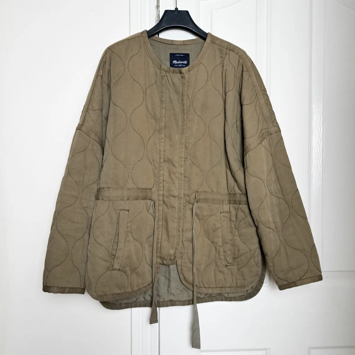 Madewell Khaki Army Green Quilted Jacket Size M - Image 1