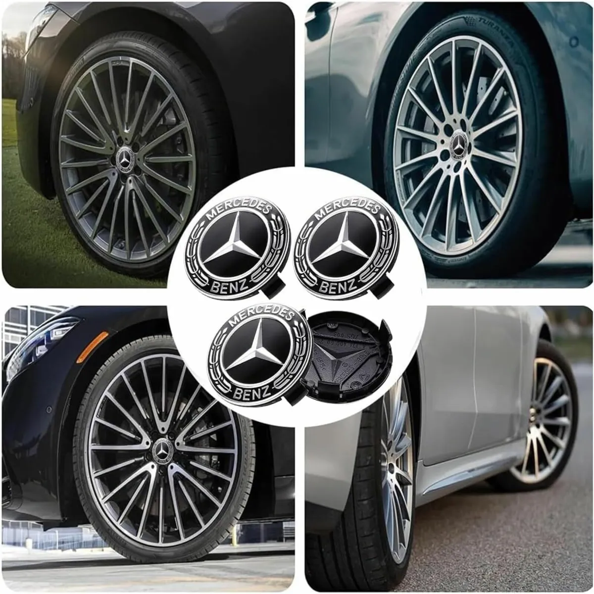 4pcs Mercedes Wheel Centre Caps 75mm  Brand new  S