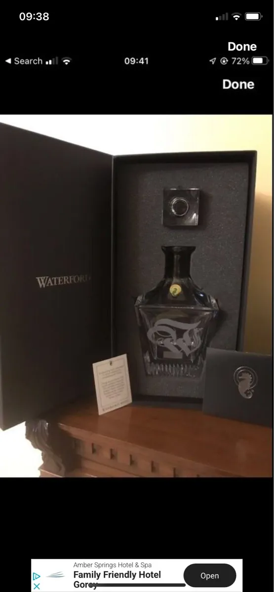 New-Waterford Crystal Short Stories Bond Decanter - Image 1