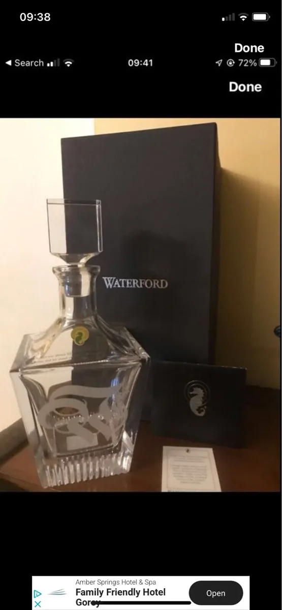 New-Waterford Crystal Short Stories Bond Decanter - Image 3