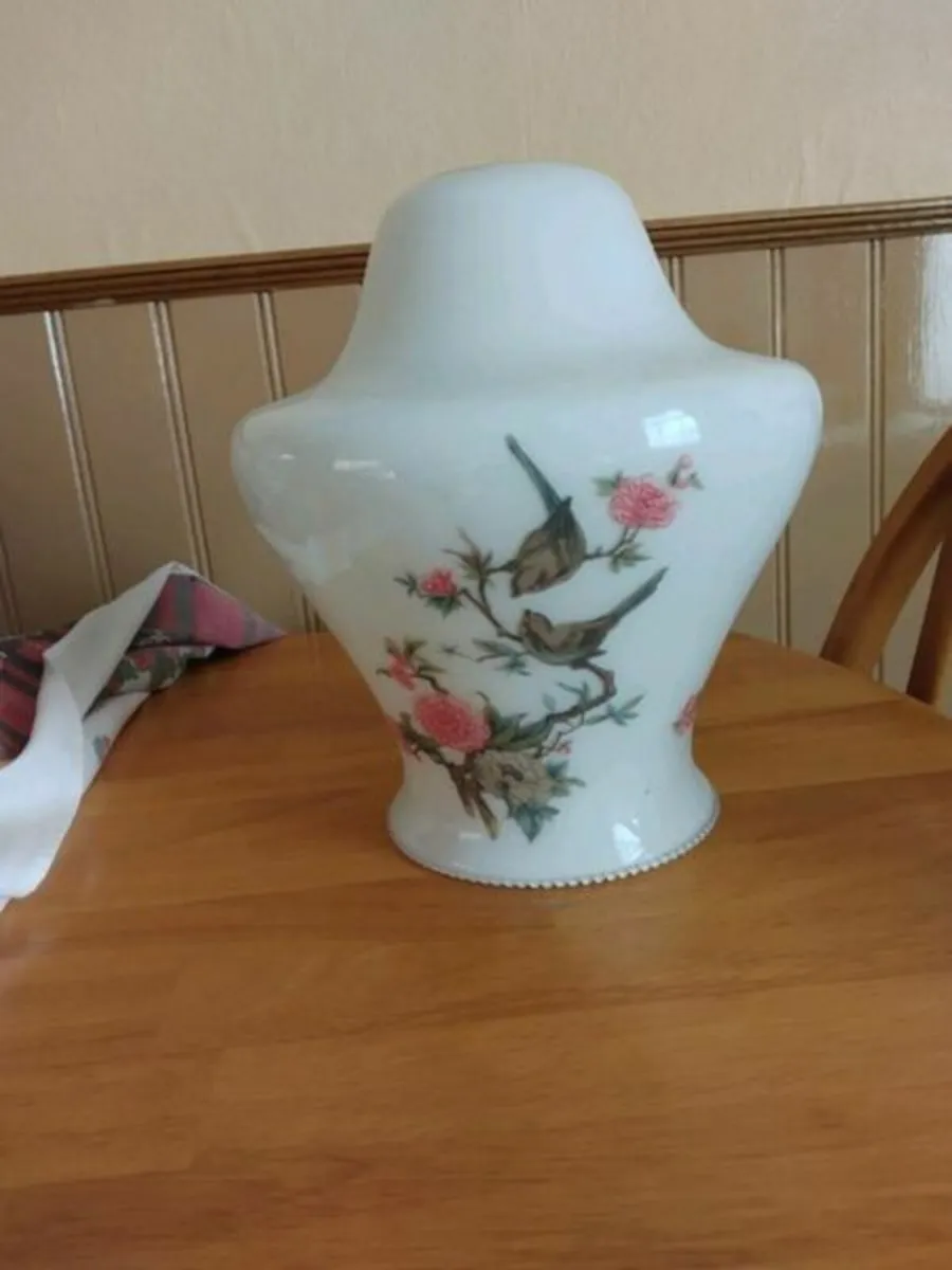 Vintage Milk glass ceiling light shade