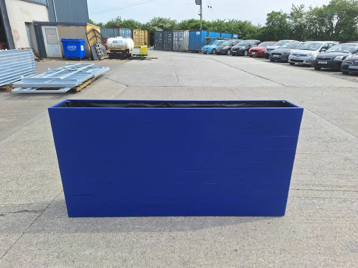 Restaurant Custom Wooden Outdoor Planter - Image 1