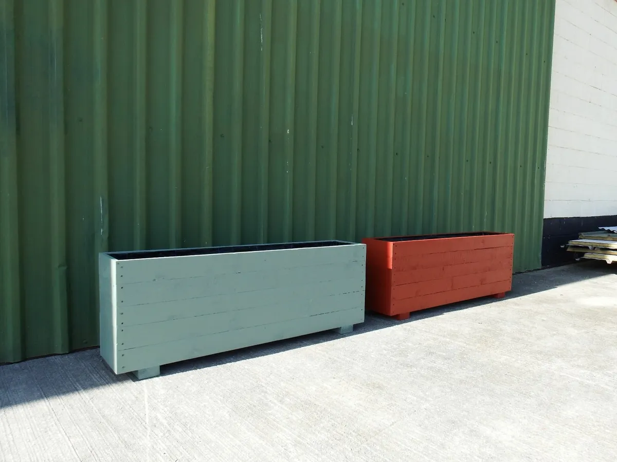 Custom Wooden Outdoor Planter - Image 3